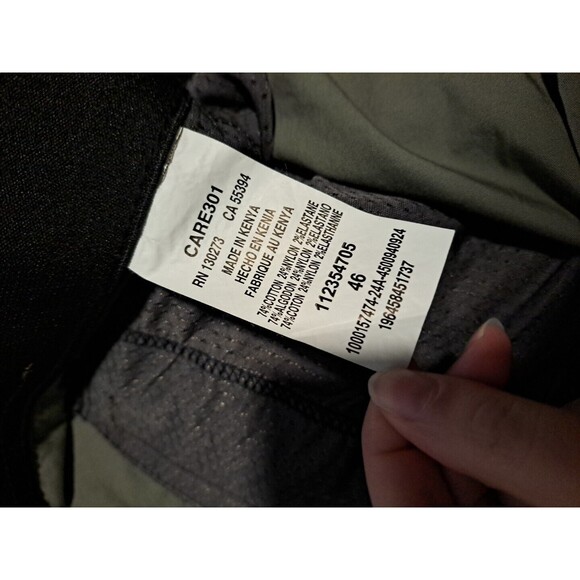 ATG by Wrangler Men's All-Terrain UV Protection Olive Cargo Shorts Sz 46 - Picture 6 of 11